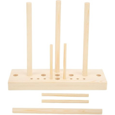 Ribbon Ribbon Sticks, Oval Tool for Wooden Sheets Making Adjustable Size with Wooden Board Sticks for Making Bows, Gifts, Crafts, Party Decorations