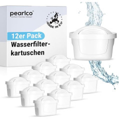 PearlCo UNIMAX Water Filter Cartridges Pack of 12 (compatible with Brita® Maxtra)
