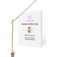 Wooden Mobile Holder – Quick and Easy to Assemble – Mobile Holder for Baby Cot and Playpen, Made in Germany, High-Quality Beech Wood, Mobile Frame, Total Height of 75 cm