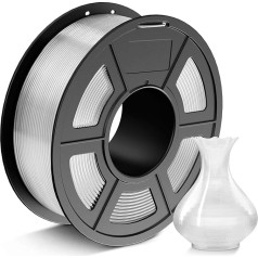 JAYO PLA Filament 1.75 mm Transparent 1.1 kg, PLA Filament for 3D Printers, Dimensional Accuracy +/- 0.02 mm, 2.4 lbs Spool, Suitable for Most FDM 3D Printers