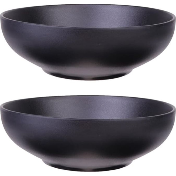 DOITOOL Ramen Bowl - 2 Pieces Ramen Bowl Made of Melamine, Japanese Ramen Bowl Set, Non-Slip Japanese Bowl Tableware for Ramen, Salad, Cereal