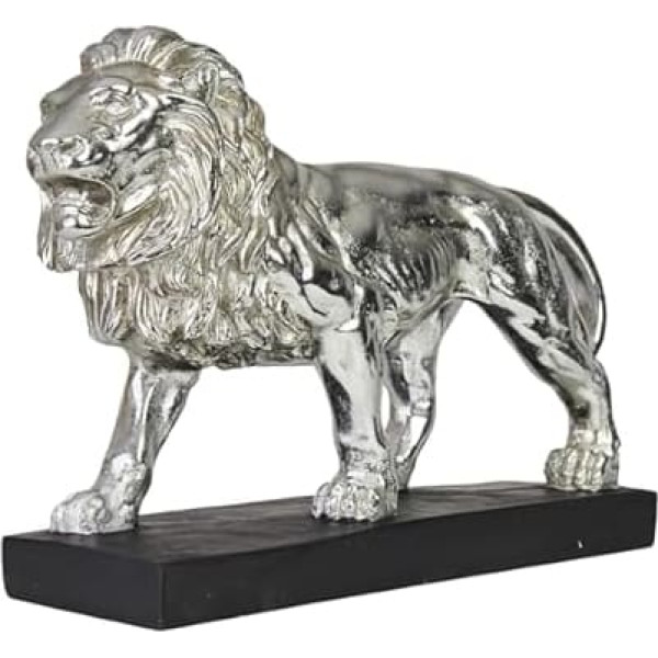 Hansmeier® Decorative Gold Aries Sculpture, for Outdoor and Indoor Use, 39 x 28 x 17 cm, Decorative Antler Statue