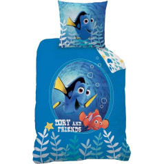 Disney Nemo Dory and Friends 043631 Bed Set Cotton – Renforce 135 x 200 + 80 x 80 cm