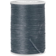 sourcing map Leather Sewing Thread 98 Yards 150D/0.8mm Polyester Waxed for Manual and Machine Sewing Dark Grey