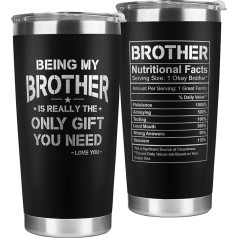 KATLADIZ Gifts for Brother - Brother Gifts - Fathers Day, Birthday Gifts for Brother, Christmas Gifts for Brother from Sister - 20oz Mug