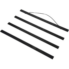 Garsent Poster Strip, Magnetic Poster Picture Frame Hanger, Poster Holder for Wall Decoration, Black, 80 cm