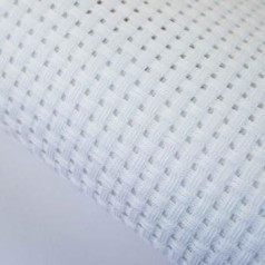 Pack of 5 - White 6 Aida Binca Fabric Fat Quarter 25cm x 30cm (10