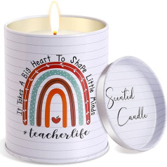 YONTINY Teacher Gifts, Teacher Candle for Women, Gift for Teacher, Gift for Best Teacher, Funny Teacher, Christmas, Birthday, Thanksgiving, Thank You, L