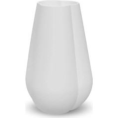 Cooee Design Clover 18 cm White Ceramic Vase Diameter 11.5 x Height 18 cm