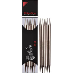 chiaogoo Stricknadel, Edelstahl, Durchsichtig, Einheitsgröße