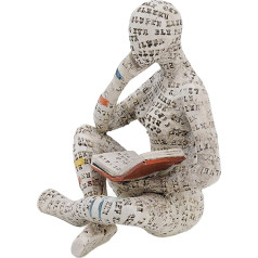 Cocoarm Lesende Frau Figur aus Harz und Zellstoff, innovative Dame für Heimdekoration, Schreibtisch, Bücherregal, Geschenkwahl (G)