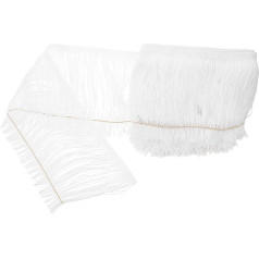 HOODANCOS 1 Rolle Schnurrbart Fransen Zum Selbermachen Zarter Fransenbesatz Nähbesatz Und Verzierungen Stoffbesatz Quastenbesatz Bekleidung Bastelbesatz DIY Besatz Quastenbordüre