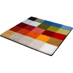 Kleine Wolke Bath mat Cubetto 60x60cm Multicolor, Polyacrylic Multi-Colour, 60 x 60 x 1 cm