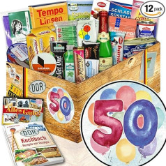 50th Birthday + 50th Birthday Gifts + DDR Gift Box