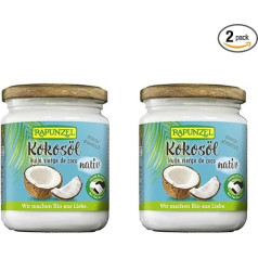 Rapunzel Organic Coconut Oil Virgin HIH (2 x 216 ml)