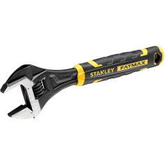Stanley FatMax FMHT13127-0 Adjustable Wrench (10 Inches, Bi-Material, with Quick Release Function, Metric and Inch Dimensions, Hanging Hole)