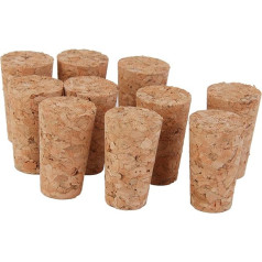 NAYU Pack of 10 Conical Cork Stoppers DIY Art Model Construction 22 x 17 x 35 mm