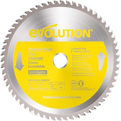 Evolution Power Tools 230BLADESS Stainless Steel Cutting Saw Blade, 9-Inch x 60-Tooth