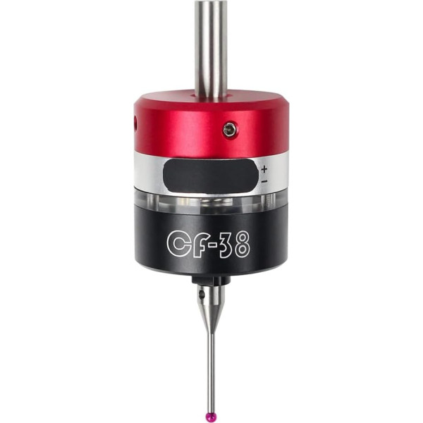 Faeymth -38 3D Trigger Edge Finder for Finding Machining Centres, CNC Milling Machines, 3D Touch Probe, Three Coordinates, Durable, Black + Red