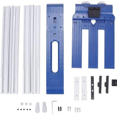 Circular Guide Set, Guide Rail Connection Kit with Rail and Angle Aid, Router Circle Cutter Device, Universal Saw Guide for Circular and Jigsaws