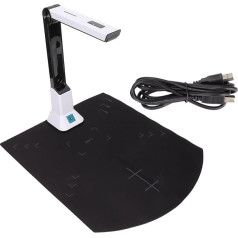 Document Camera, 8MP HD A4 Auto Focus USB Document Camera Scanner for Scanning Files, Notes, Pictures