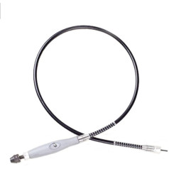 Crimpwerkzeugverlängerung weicher Schaft 4mm Griff grau schwarze Welle Eingang Ende 3mm 1060mm Flexible Welle zwei zu verkaufen Handwerkzeuge für Haushalt (Einheiten Number: Sechs