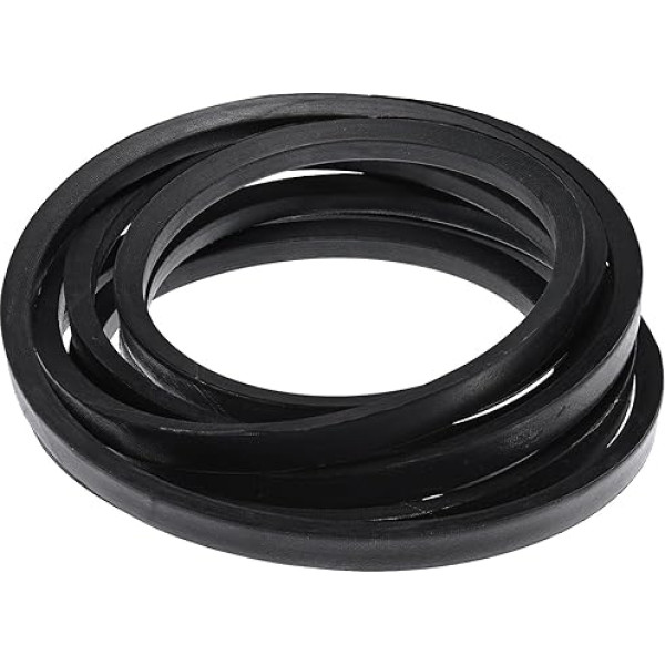 sourcing map C225 Antriebs-Keilriemen, 579,1 cm Außenumfang, gummiert, industrieller Keilriemen, klassischer C-Querschnitt, Antriebsriemen für Kraftübertragung, Schwarz