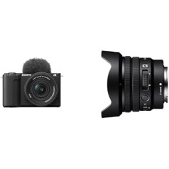 Sony Alpha ZV-E10 II APS-C Mirrorless Video Camera with 16-50 mm f/3.5-5.6 Power Zoom (4K60p Video, 4:2:2 10Bit Recording, 26 MP, Auto Eye Focus) Bundle Including SELP1020G