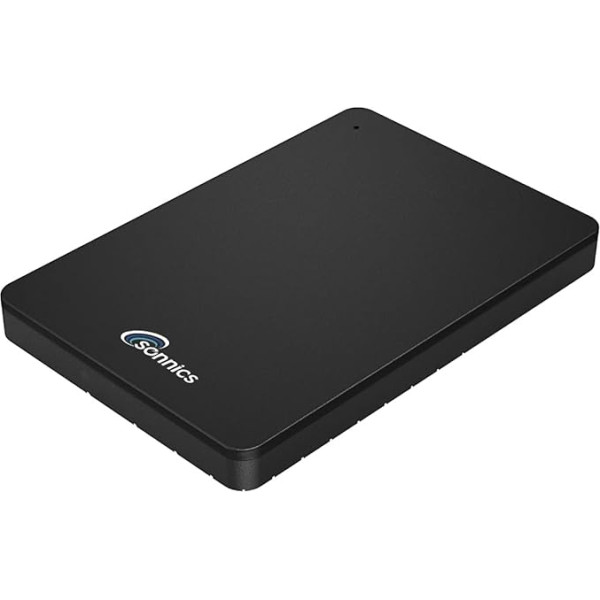 Sonnics 1TB USB 3.1 Type C External Portable Hard Drives for Windows PC, Mac, Smart TV, Xbox ONE/Series X & PS4/PS5, Black
