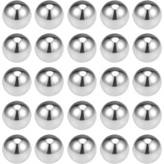 MACHSWON 3/8 inch (9.525 mm) steel ball, 304 stainless steel, ball bearings, precision balls G100, ideal for various industries, pack of 25