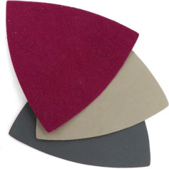 Schleifpapier Haken und Schleife Dreieck Schleifpa 90x90x90mm Nass-Trocken-Dreieck-Beflockungs-Schleifscheibe Hakenschleifpapier Siliziumkarbid 60-10000 Körnung Schleifpolierwerkzeuge(180 Grit)