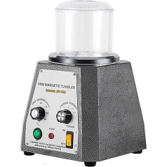 ZYLDDS Magnetischer Tumbler-Schmuckpolierer, 100-mm-Schmuckpolierer und Finisher-Maschine mit 4-Gang-Steuerung für Leichtmetalle, Nichteisenmetalle