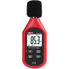 UNI-T Decibel Meter UT353BT Bluetooth Mini Digital Sound Level Meter Noise Measuring Instrument Decibel Monitoring Tester with Noise Reader Range 30-130dBA, Max/Min/Hold Data, LCD Backlight Display (Battery Include )