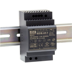 Din-Rail power supply 60W 48V 1,25A ; MeanWell HDR-60-48 ; Panel Mount