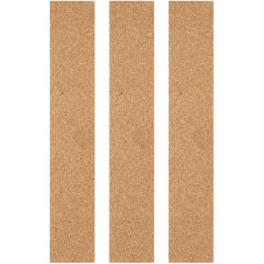 Ciieeo Pack of 3 Self-Adhesive Cork Strips Felt Strips Made of Cork Black Board Made of Felt Frameless Cork Plate Strips Replacement Cork Strips Hanging Strips Made of Cork Office Advertising Board