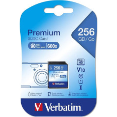 Verbatim 44026 Premium SDXC 256GB Memory Card (Class 10)