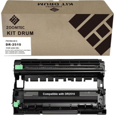 ZOOMTEC Compatible with DR-2510 DR 2510 DR2510 Drum Compatible with Brother DCP-L2627DW HL-L2400DWE DCP-L2627DWXL DCP-L2620DW MFC-L2860DW DCP-L2665DW DCP-L2660DW MFC-L2860