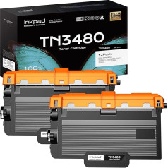 iNKPAD TN3480 TN3430 TN-3430 TN-3480 Toner Replacement for Brother Black Toner Work for Brother HL-L5100DN MFC-L5750DW MFC-L5700DN HL-L5100DNT HL-L5100DNTT HL-L5000DN HL-L5200DW DCP-L5500 DN 2 DN 2 DN
