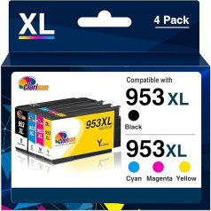 Clorisun 953 XL 953XL Multipack Printer Cartridges Compatible with HP 953XL Multipack 953 XL Cartridges Compatible with HP Officejet Pro 7740 7720 8210 8720 8710 7730 8218 8715 8718 8725 8728 8730