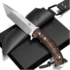 Wolfgangs Impetus High-Quality Outdoor Knife Fixed Made of Finest 440C Steel - Hunting Knife Including Kydex Holster - Survival Knife Outdoor The Perfect Survival Knife in the Wild