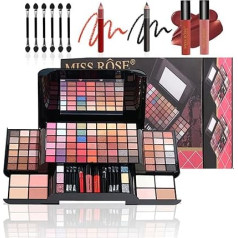 Professional Makeup Sets, MKNZOME Vanity Case, Make-Up Set, Women's Make-Up Set, Makeup Palettes, Cosmetics, Eyeshadow, Lip Gloss, Birthday, Christmas Gift Set