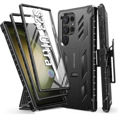 FNTCASE Case for Samsung S23-Ultra Mobile Phone Case: Military Protection Drop Protection Smartphone S23 Ultra Mobile Phone Case - All-Round Protection Bumper Protective Case Outdoor Case with Stand