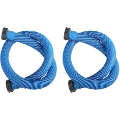 Schwimmbadschlauch, 2 Stück, PE-Material, langlebig, auslaufsicher, Poolpumpen-Ersatz, 3,8 cm Durchmesser für Intex Filterpumpen, Sandpumpensysteme (blau)