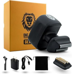 One Lion Silver PRO Foil Shaver Gift for Men