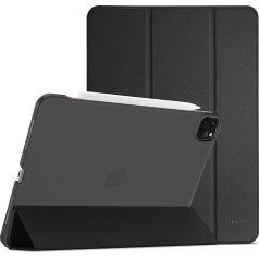 ProCase Case for iPad Pro 11 Inch 2022/2021/2020 (4/3/2 Generation), Triple Fold Folding Protective Case, Ultra Thin Lightweight Stand Shell Smart Case Cover - Black