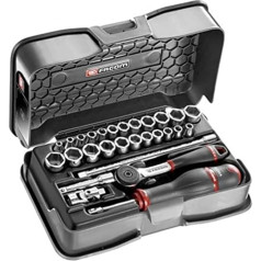 Facom 1/r.420amu 6-Point Socket Set, Multi, 4