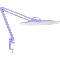 Neatfi XL 2,200 Lumens LED Table Lamp with Clamp 24 W Super Bright Desk Lamp 117PCS SMD LED 20 Inch Ultra Wide Lamp 4 Level Brightness Dimmable