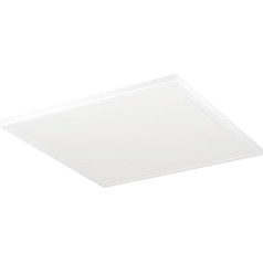 EGLO LED Deckenleuchte Rovito, runde Badezimmer Deckenlampe mit Fernbedienung, Badlampe Decke aus Kunststoff in Weiß, Deckenbeleuchtung warmweiß-kaltweiß, IP44, 50x50 cm
