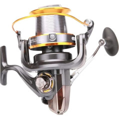 MekUk Rollen Feste Spule Angelrolle lang Wurf Angelrolle 13-Achse Vollmetalldraht Tasse Kein Lücke Rolle Super Große Angelrolle Spinning Rad Angelrolle for Grobmatch Lake River Karpfen Angelrolle Ange