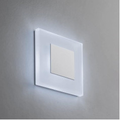 LED Stair Lighting Premium SunLED Small 230 V 1 W Real Glass Wall Lights Stair Light with Flush-Mounted Box Stair Light Wall Recessed Light